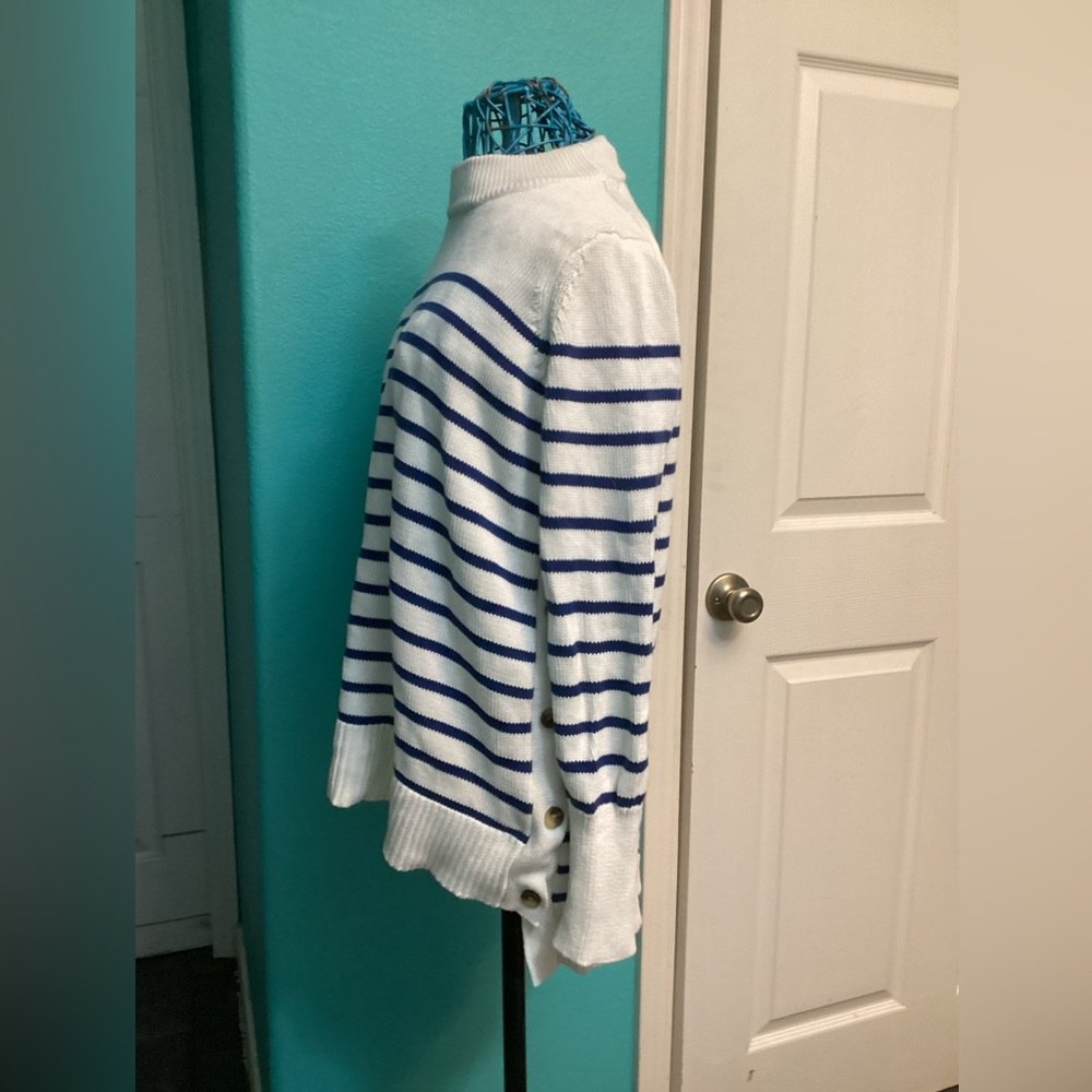 Blue Stripe Bar Harbor Sweater - Picture 6 of 9